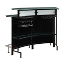 Glass Top Bar Unit Black