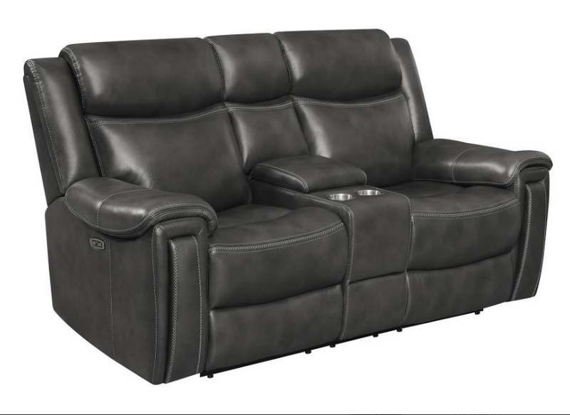Shallowford 3-Piece Upholstered Power^2 Sectional Hand Rubbed Charcoal