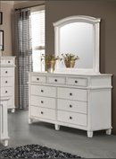 Carolina Queen Panel Bed Antique White.