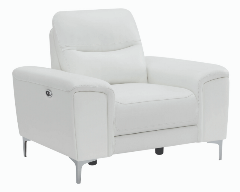 Largo 3-Piece Upholstered Power Living Room Set White