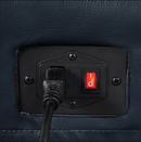 Upholstered Cushion Back Power^3 Recliner Blue