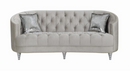 Avonlea 3-Piece Tufted Living Room Set Grey