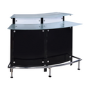 Glass Top Bar Unit Black