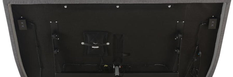 Negan Eastern King Adjustable Bed Base Grey And Black