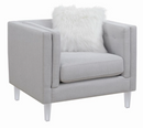 Glacier Tufted Upholstered 3 Pieces Light Grey