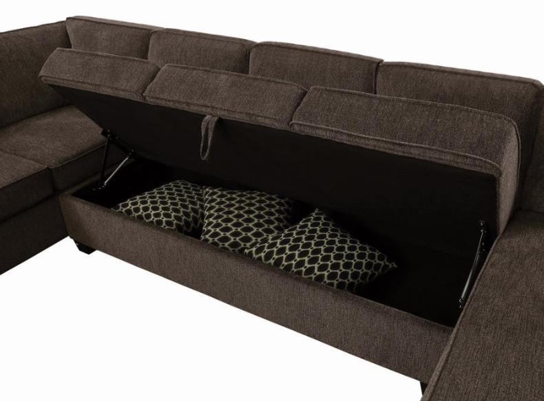 Provence Storage Sectional Brown