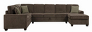Provence Storage Sectional Brown