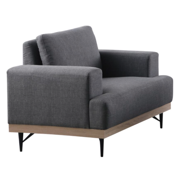 Kester 3-Piece Recessed Track Arm Living Room Set Beige