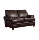 Colton Rolled Arm Upholstered Sofa Brown