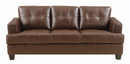 Samuel Tufted Sofa Dark Brown