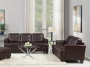 Samuel Tufted Sofa Dark Brown