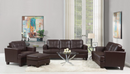 Samuel Tufted Sofa Dark Brown