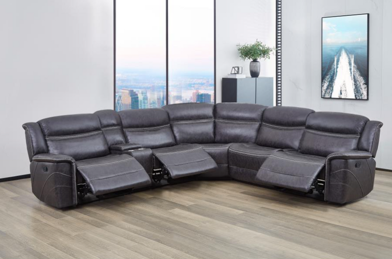 Bluefield 6-Piece Modular Motion Sectional Charcoal