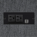 Bahrain 6-Piece Upholstered Motion Sectional Charcoal