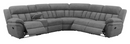 Bahrain 6-Piece Upholstered Motion Sectional Charcoal