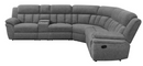 Bahrain 6-Piece Upholstered Motion Sectional Charcoal