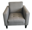 Lennox Track Arm Upholstered Loveseat Charcoal