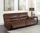 Southwick 3-Piece Pillow Top Arm Power Living Room Set Saddle Brown