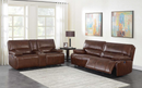 Southwick 3-Piece Pillow Top Arm Power Living Room Set Saddle Brown