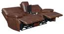 Southwick 3-Piece Pillow Top Arm Power Living Room Set Saddle Brown