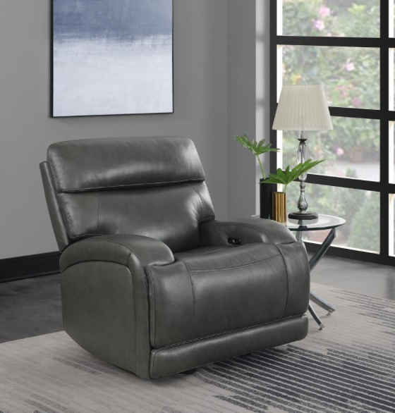 Longport 3-Piece Upholstered Power Living Room Set Dark Brown