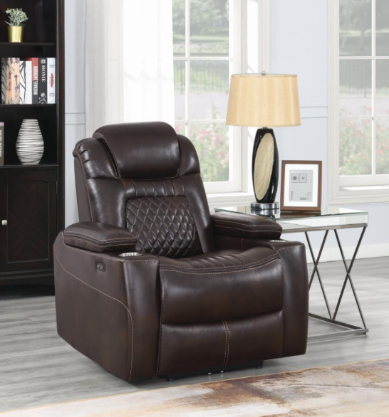 Korbach 3-Piece Power^2 Living Room Set Espresso