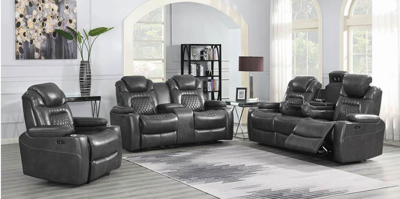 Korbach 3-Piece Power^2 Living Room Set Espresso