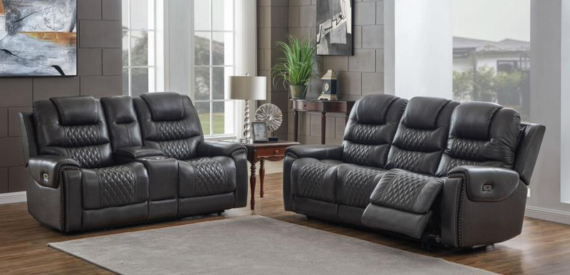 North Cushion Back Power^2 Sofa Charcoal