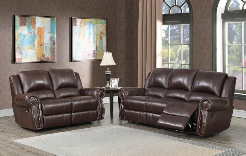 Sir Rawlinson Nailhead Trim Motion Dark Brown. 3PC SET