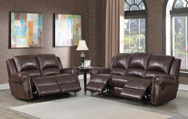 Sir Rawlinson Nailhead Trim Motion Dark Brown. 3PC SET