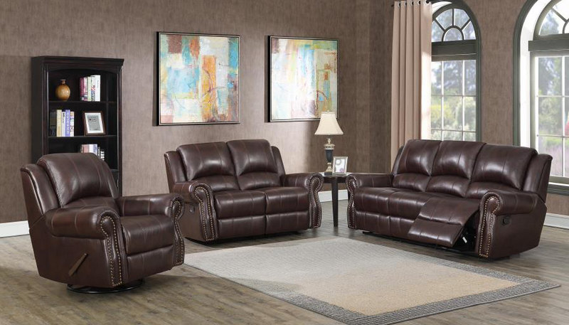 Sir Rawlinson Nailhead Trim Motion Dark Brown. 3PC SET