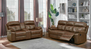 Damiano Button Tufted 3 PC Motion SET Tri-Tone Brown