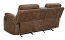 Damiano Button Tufted 3 PC Motion SET Tri-Tone Brown