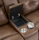 Damiano Button Tufted 3 PC Motion SET Tri-Tone Brown