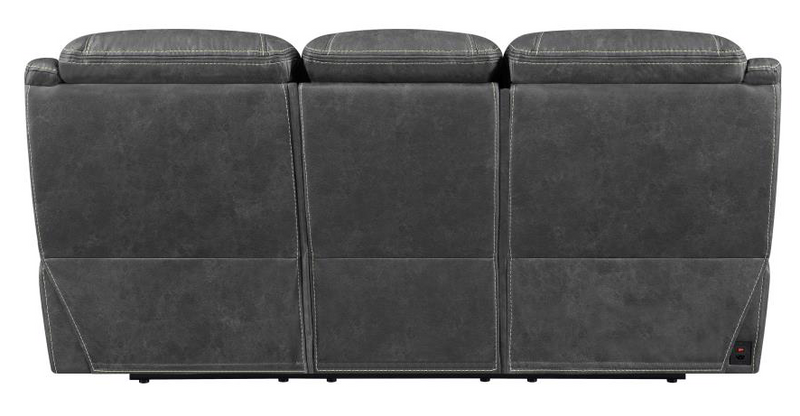 Hemer 3-Piece Power^2 Living Room Set Dark Grey