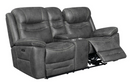 Hemer 3-Piece Power^2 Living Room Set Dark Grey
