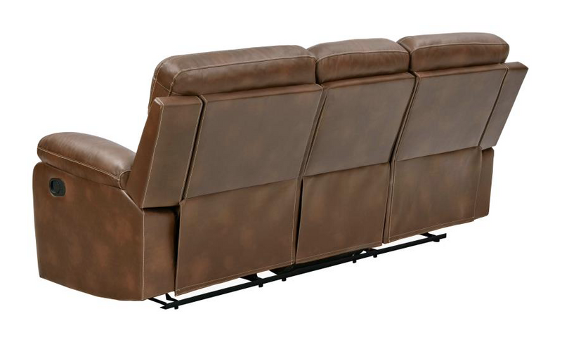 Damiano Button Tufted 3 PC Motion SET Tri-Tone Brown