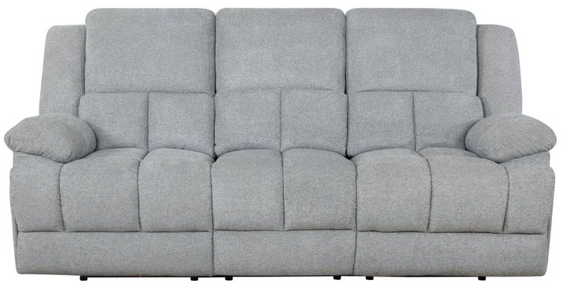 Waterbury 3-Piece Pillow Top Arm Motion Living Room Set Grey
