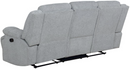 Waterbury 3-Piece Pillow Top Arm Motion Living Room Set Grey