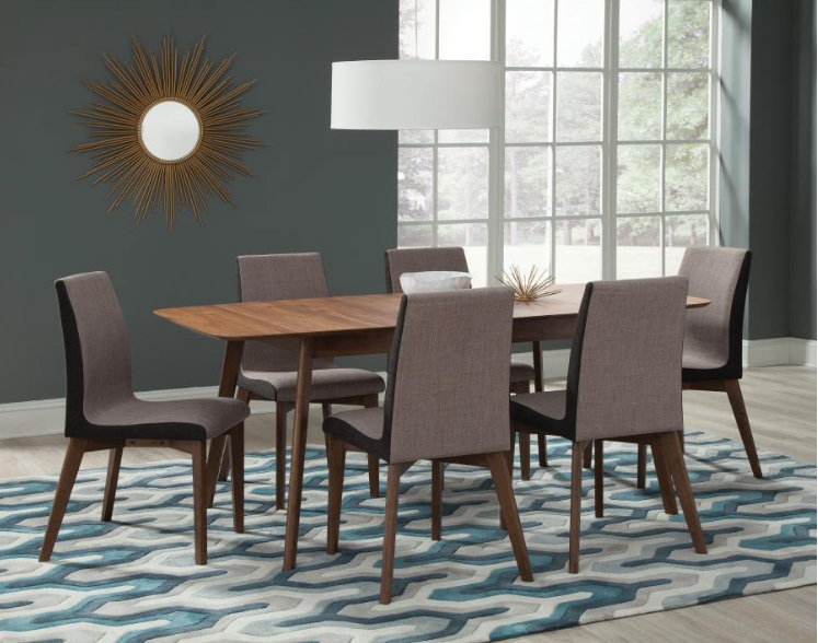 Redbridge Butterfly Leaf Dining Table Natural Walnut