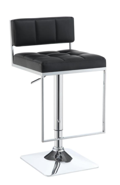 Adjustable Bar Stool Chrome And Black