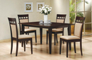 Gabriel Rectangular Dining Room Set Cappuccino. 5 PC SET
