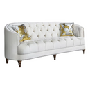 Avonlea 3-Piece Upholstered Sloped Arm Living Room Set Off White