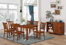 Marbrisa Rectangular Dining Set Table Sienna Brown.  5 PC SET