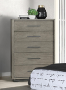 Derbyshire 5-Piece Queen Storage Bedroom Set Grey Oak