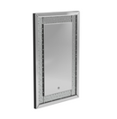 LED Lighting Frame Mirror Silver