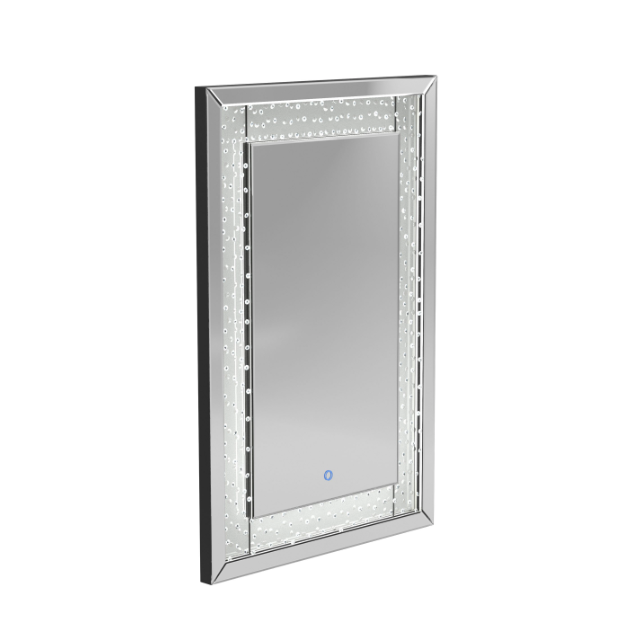 LED Lighting Frame Mirror Silver