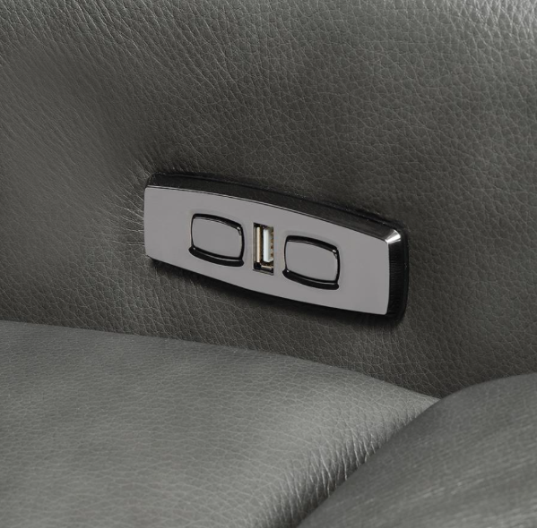 Longport 3-Piece Upholstered Power Living Room Set Dark Brown