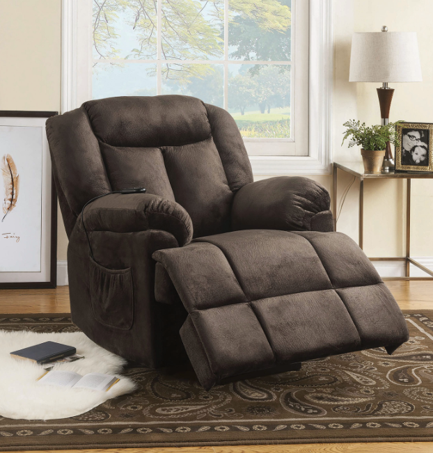 Power Lift Recliner With Wired Remote Chocolate