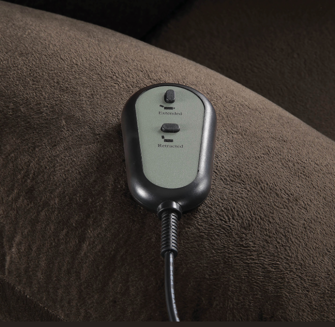 Power Lift Recliner With Wired Remote Chocolate